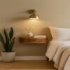 Wall Mounted Rounded Nightstand - Oak - Image 2