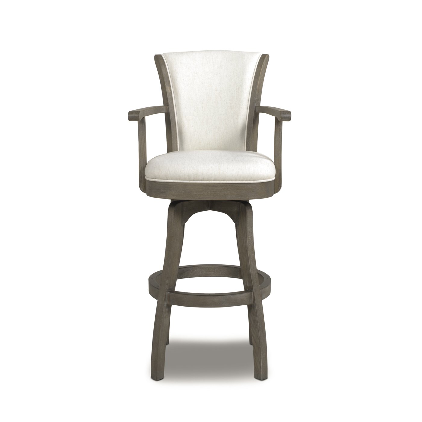 Williams - Swivel Bar Stool With Armrests - Natural White - Image 13