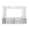 Minimalist - Entertainment Wall Unit Set With Bridge For TVs Up To 75", Ample Storage Space TV Stand With Adjustable Shelves - White - Image 11
