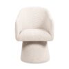 Marcy - Swivel Upholstered Dining Arm Chair - Simple Gray - Image 3