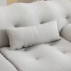 Large Size 2 Seater Sofa, Pure Foam Comfy Sofa Couch, Modern Lounge Sofa For Living Room, Apartment - Beige - Image 8
