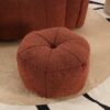 Soft Bean Bag Chair With High Resilient Foam (Chips) - Red / Brown - Image 8