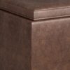 Avalon - 5 Piece Storage Ottoman - Distressed Chestnut Brown - Image 9