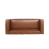 Contemporary 3 Seater Sofa With Tuxedo Design - Light Brown - Image 9