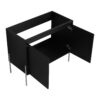 Minimalist 36" Freestanding Bathroom Vanity With Resin Sink And Storage Cabinet - Dark Oak - Image 19