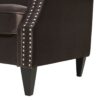 Elaine - Sofa Nailhead Accents - Deep Brown - Image 8