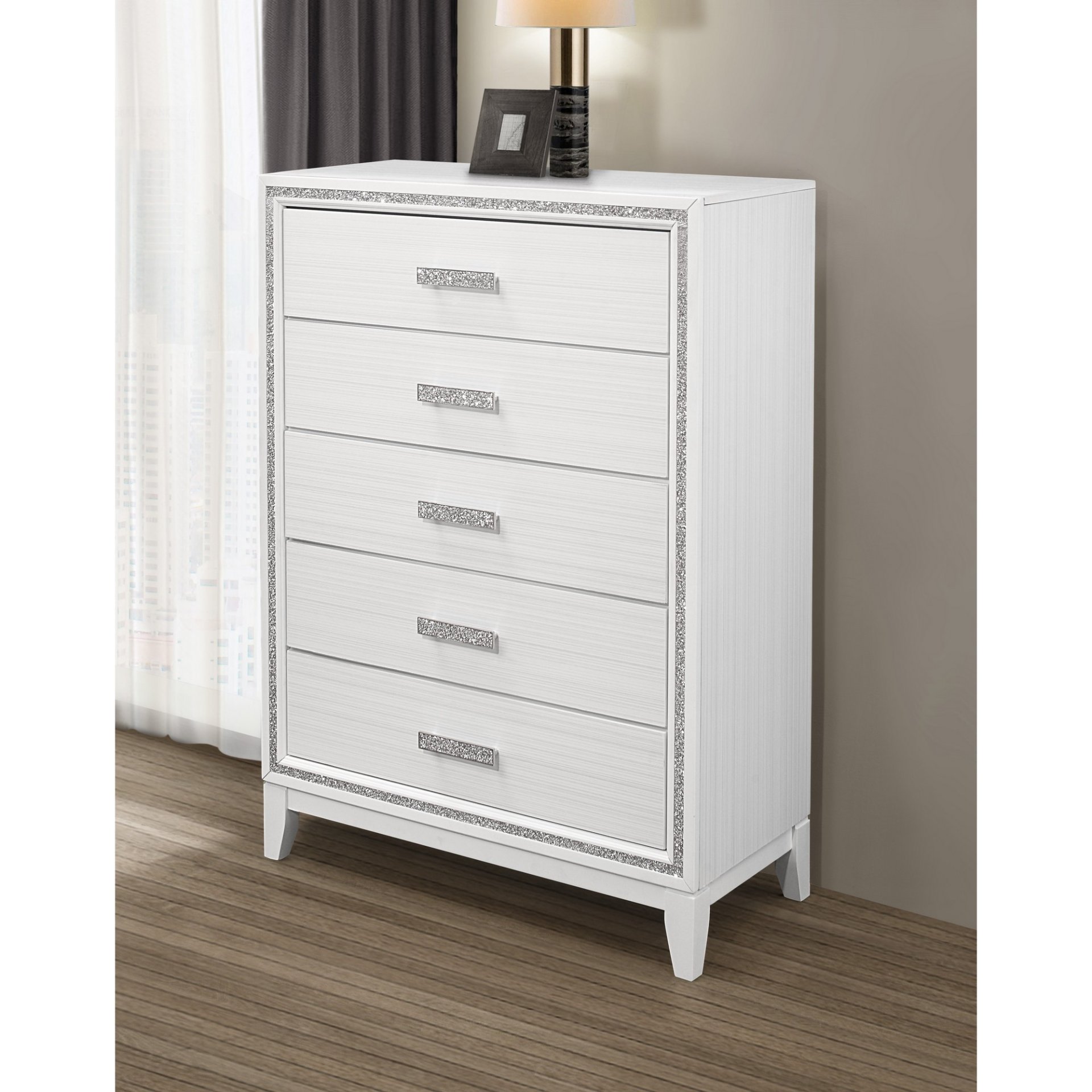 Almera - Glitter Chest - White - Image 2
