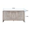Accent Cabinet Farmhouse Style 4 Door Wooden Cabinet Sideboard Buffet Server Cabinet Storage Cabinet, For Living Room, Entryway, Hallway, Office, Kitchen And Dining Room - Natural Wood Wash - Image 12