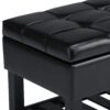 Saxon - Storage Ottoman Bench - Midnight Black - Image 5