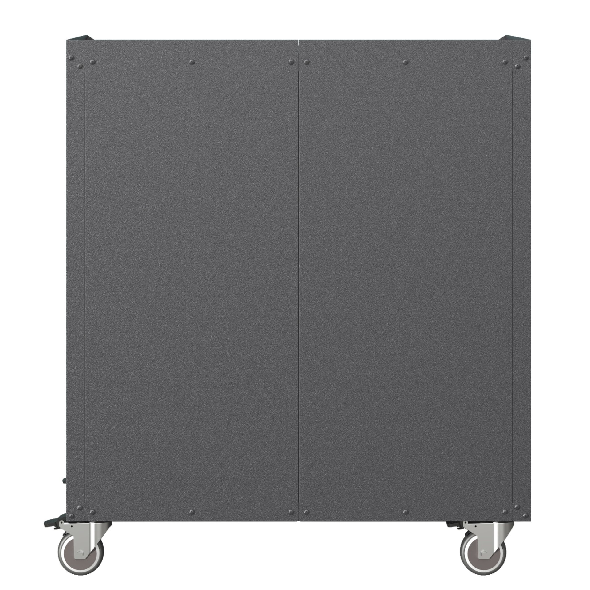 Sturdy Metal Tool Storage Cabinet With Wheels Durable Garage, Office & Home Organizer Steel - White - Image 16