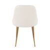 Marcel - Contemporary / Glam Dining Chair (Set of 2) - White - Image 5
