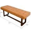 Cameron - Bench - Brown / Tan - Image 3