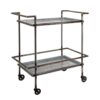 Percy Galvanized Metal Bar Cart - Gray - Image 2