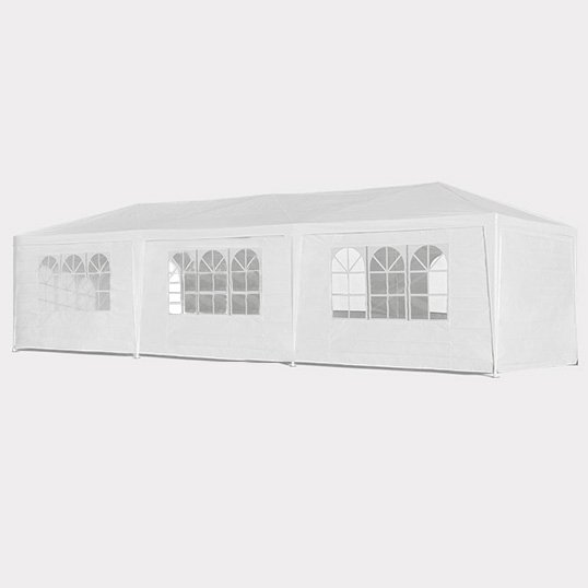 10X30' Wedding Party Canopy Tent Outdoor Gazebo With 8 Removable Sidewalls - White - Image 6
