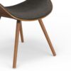 Malden - Bentwood Dining Chair With Wood Back - Distressed Brown - Image 6