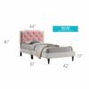 Deb - Twin Bed - White And Pink - Image 8