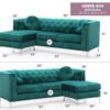 Pompano - Sofa Chaise - Green - Image 7