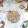 Wooden Hanging Circle With Snowflake Cut Decorative Hanging Christmas Tree Ornaments For Holiday Party Decorations (Set of 12) - Multi - Image 2