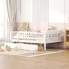 Full Size Daybed Bed With Two Drawers - White - Image 11