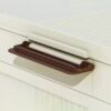 Portable Wardrobe Closet Storage Organizer With Magnetic Doors And Hanging Rod - Cream White - Image 6