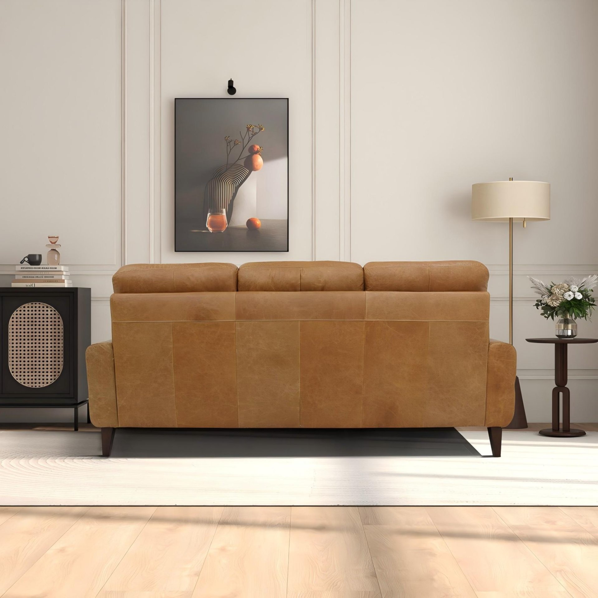 Elliot - Incliner Sofa Left - Waxy Tan - Image 7