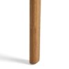 Mid Century Dining Table, Rubberwood With Walnut Veneer - Natural Oak - Image 7