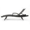 Salem - Contemporary Wicker Chaise Lounge With Armrests - Gray - Image 10