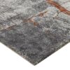 Quarry - 5.25' X 6.5' Abstract Area Rug - Gray / Orange - Image 2