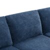 Modular U Shaped Sectional With Ottomans, Luxury Cloud Floor Couch With Deep Seat Fully Compressed Upholstered Sofa - Navy - Image 10