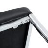 (Set of 8) Comfort Dining Chairs With Extended Backrest And Metal Legs - Black - Image 7