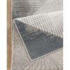 Geometrix - 5'3" X 7'3" Area Rug With Geometric, 3D Effect - Gray / Ivory - Image 4