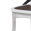 2 Pieces Set Dining Side Chair Rustic Modern Farmhouse Design Retro Design With Metal X Design - Antique Dark Oak / Antique White - Image 11