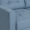 Jenny - Contemporary Tufted Fabric 3 Seater Sofa - Blue - Image 12