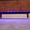 Modern Style Chenille 2 Seater Sofa With LED Light, USB Charging Port & Storage Bag - Orange - Image 11