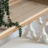 Distressed Wood Shelf Tray, French Country Console Table - Brown / Antique White - Image 6