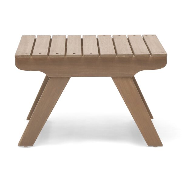 Sedona - Outdoor Side Table With Open Slat Design - Gray