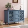 2 Door 3 Drawer Cabinet, American Furniture, Suitable For Bedroom, Living Room, Study - Blue - Image 4