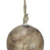 Christmas Ball Ornaments, Wood Decorative Hanging Ball Christmas Tree Ornaments For Holiday Party Decorations (Set of 4) - Brown - Image 19