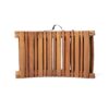 Outdoor Wood Folding Chaise Lounge - Brown - Image 8