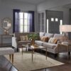 Metal Rectangle Coffee Table With Tempered Glass Top - Bronze - Image 2