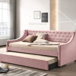 Lianna - Twin Daybed With Trundle - Pink