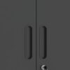 Metal Wall Mounted Tool Storage Cabinet With 2 Locking Doors, Adjustable Shelf, And Drawer - Black - Image 18