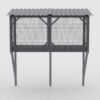 Premium Cat Window Box With Bug Proof Net For Large Indoor Cats Spruce Wood & Polyester - Antique Gray - Image 9