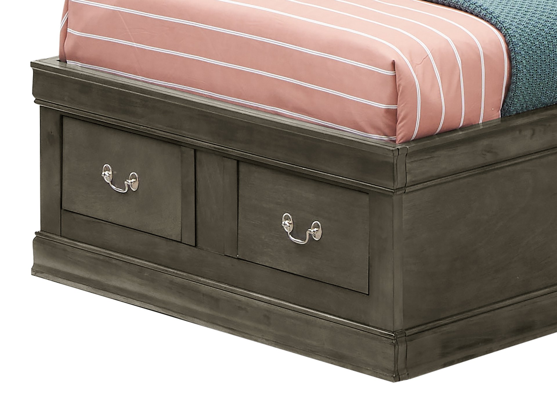 Louis Phillipe - Twin Storage Bed - Gray - Image 4
