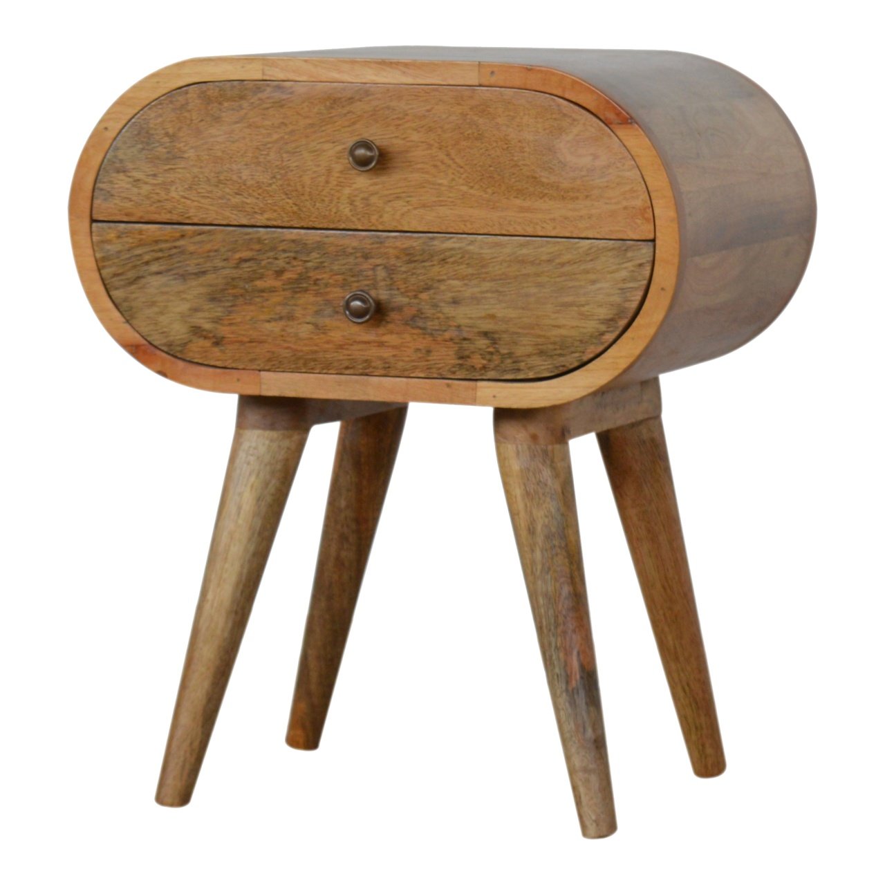 Circular Nightstand - Oak - Image 7