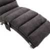 Ergonomic Linen Massage Chaise Lounge With Remote Control, Electric Massage Lounger With 5 Modes - Dark Gray - Image 21