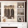 Vanity Desk With LED Lighted Mirror, Makeup Vanity With 11 Drawers, Adjustable Lighting - White - Image 5