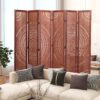 Panel Solid Wood, Folding Room Divider - Brown - Image 21