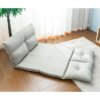 Folding Chaise Lounge Floor Sofa - Gray - Image 5