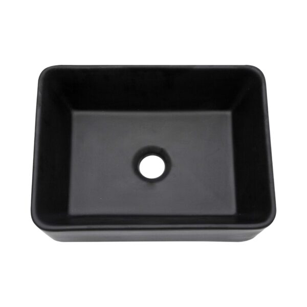 Rectangular Vessel Bathroom Sink - Matte Black
